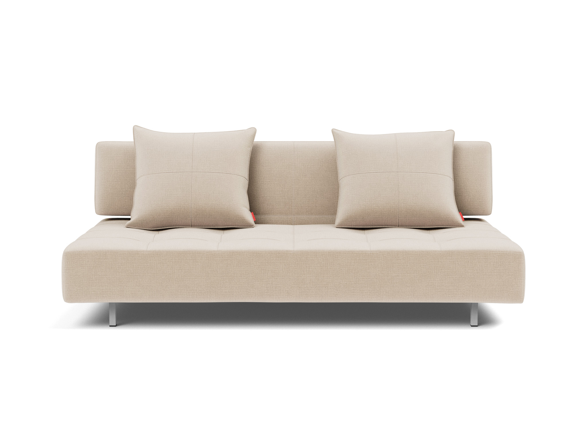 Schlafsofa Long Horn D.E.L. Chenille Esina 410-Almond-Beige