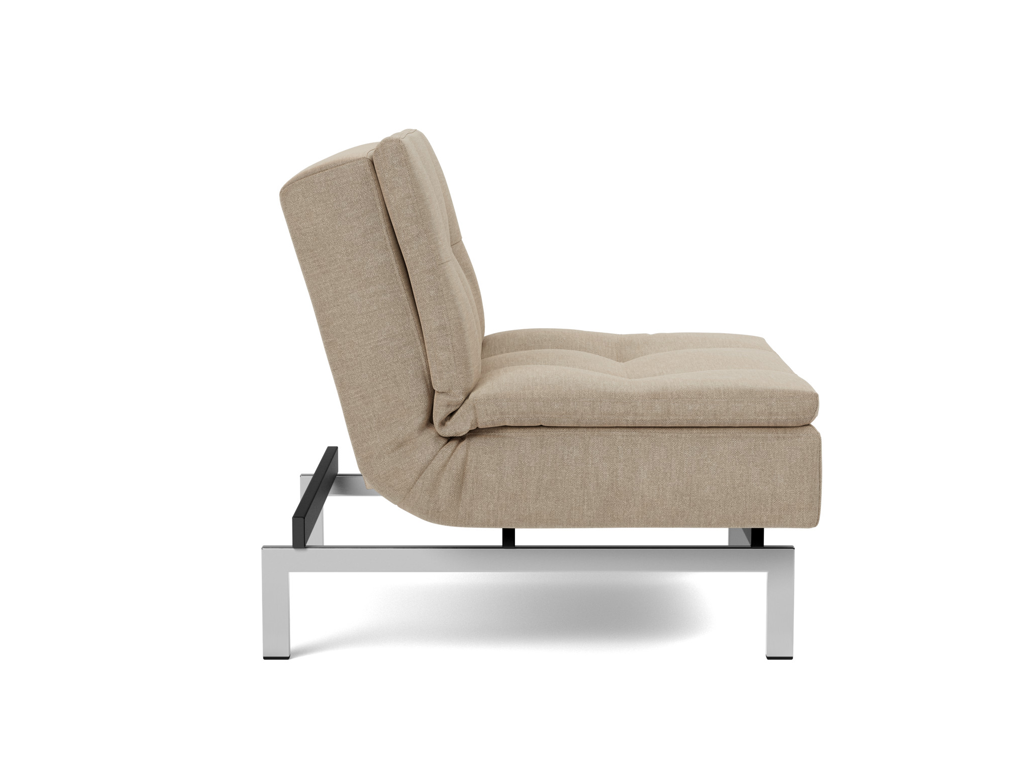 Sessel Dublexo Flachgewebe Phobos 587-Mocha Beine Chrom