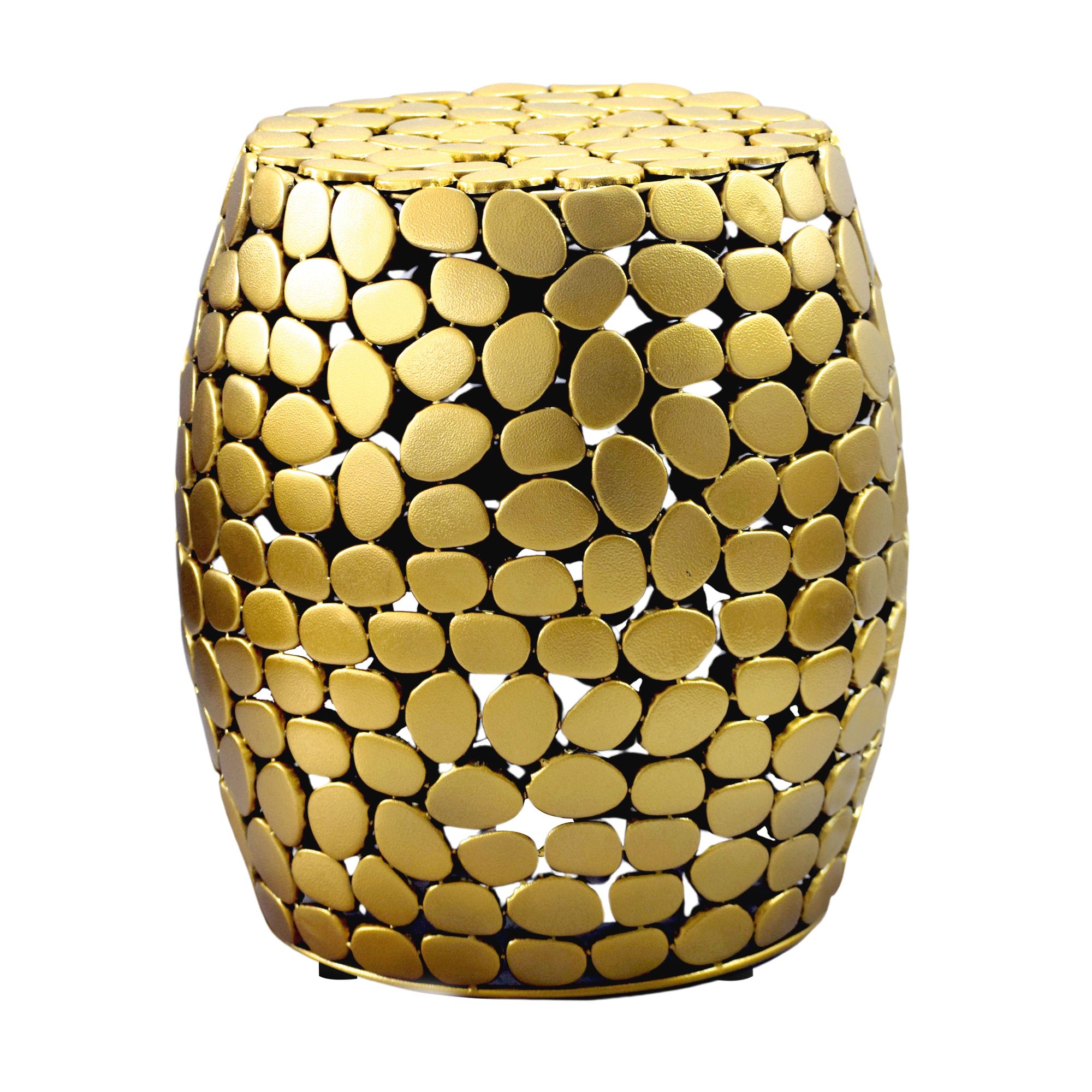 Beistelltisch Kaupanger Aluminium Gold Ø 40 cm