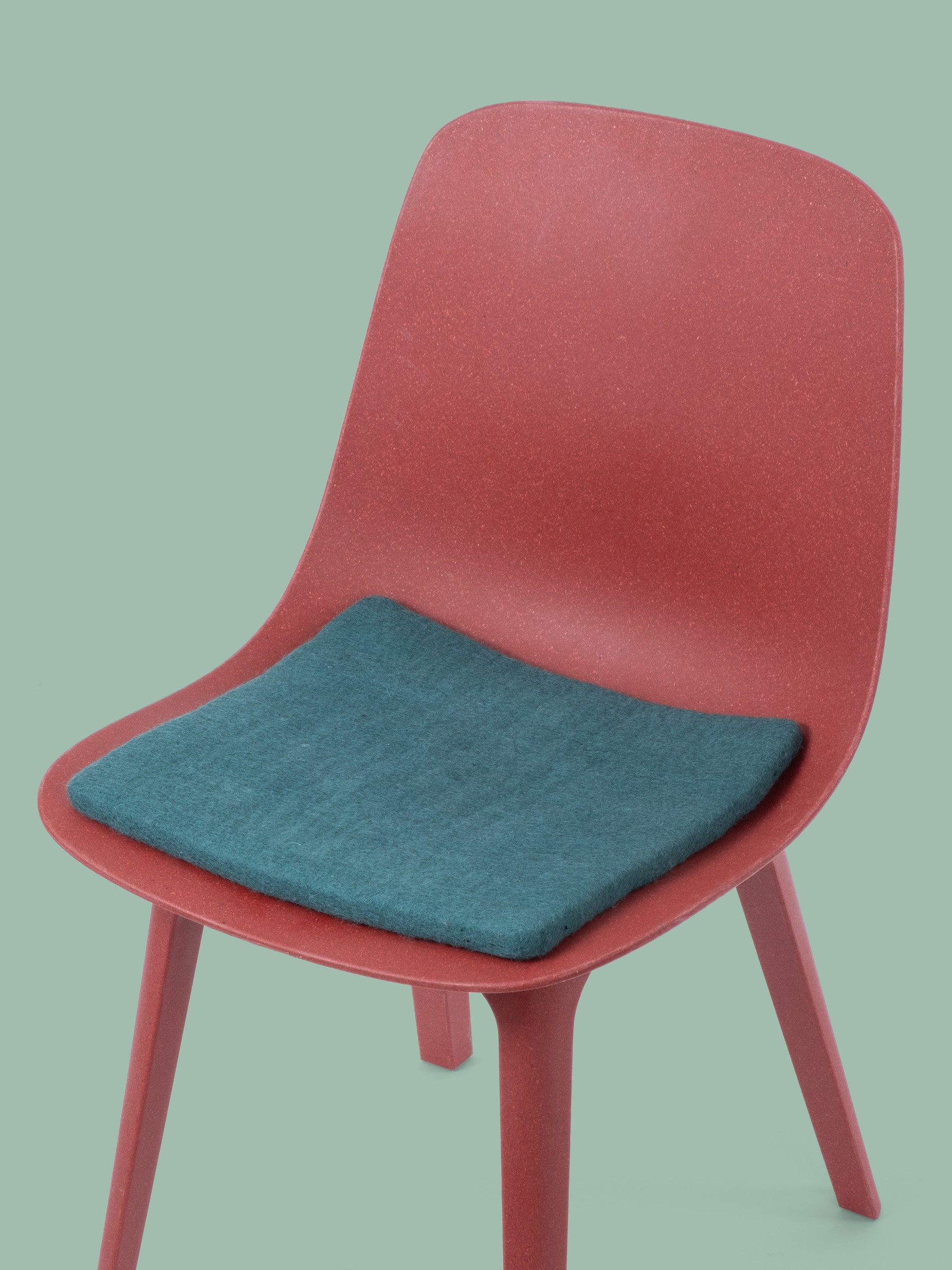myfelt Noah Filz-Sitzauflage Petrol 36 x 36 cm