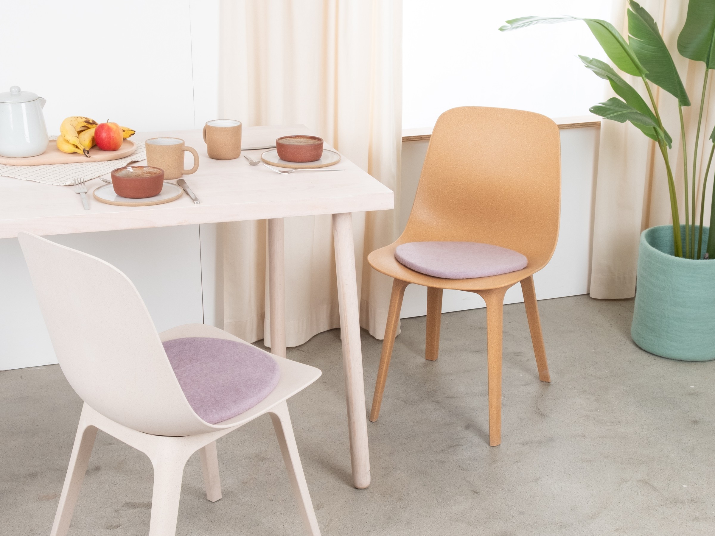 myfelt Marla Filz-Sitzauflage Hellviolett Ø 36 cm