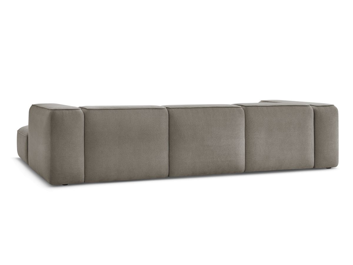Bobochic Zephyr Wohnlandschaft mit Pouf Strukturstoff Taupe