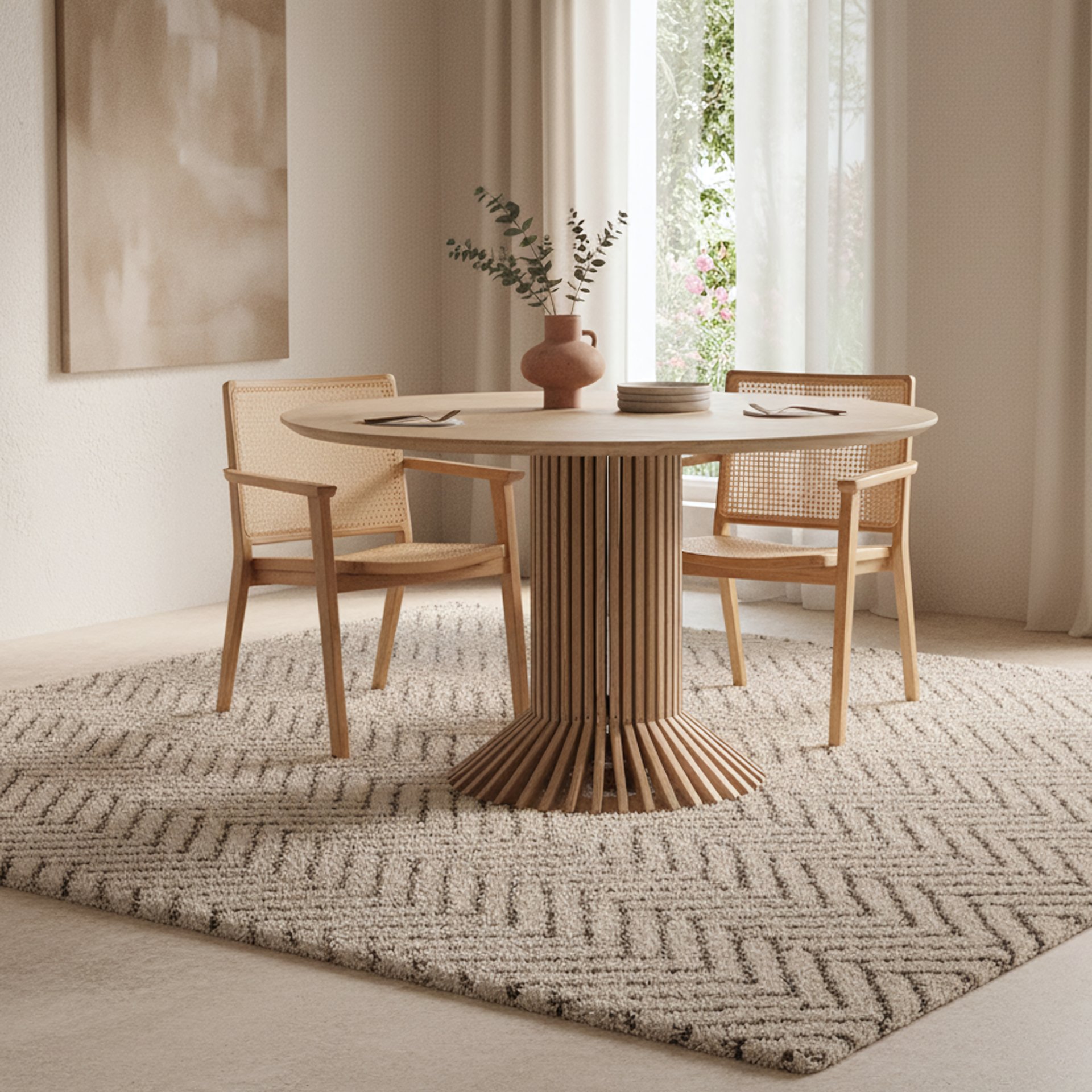 Raw Materials Esszimmerstuhl Nova Teak/Rattan