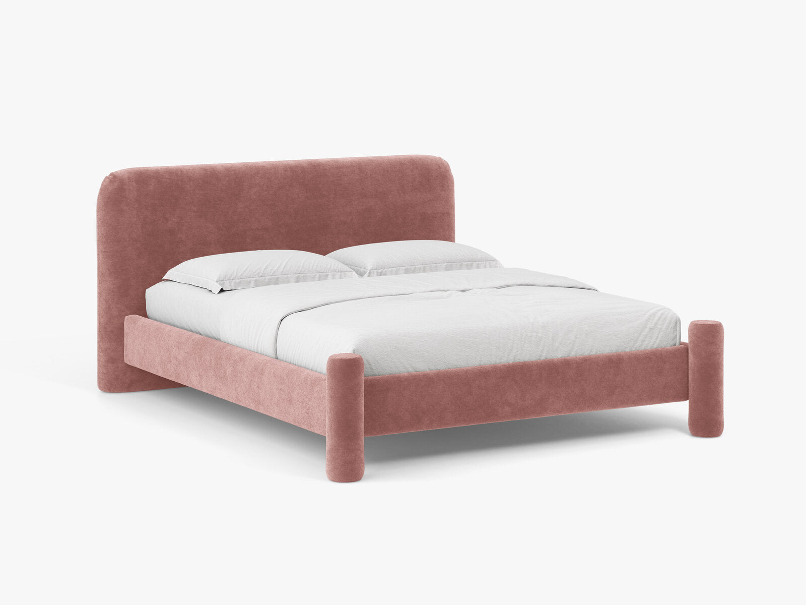 Micadoni Vera Bett mit Kopfteil Chenille Perfect Harmony Rosa 140x200