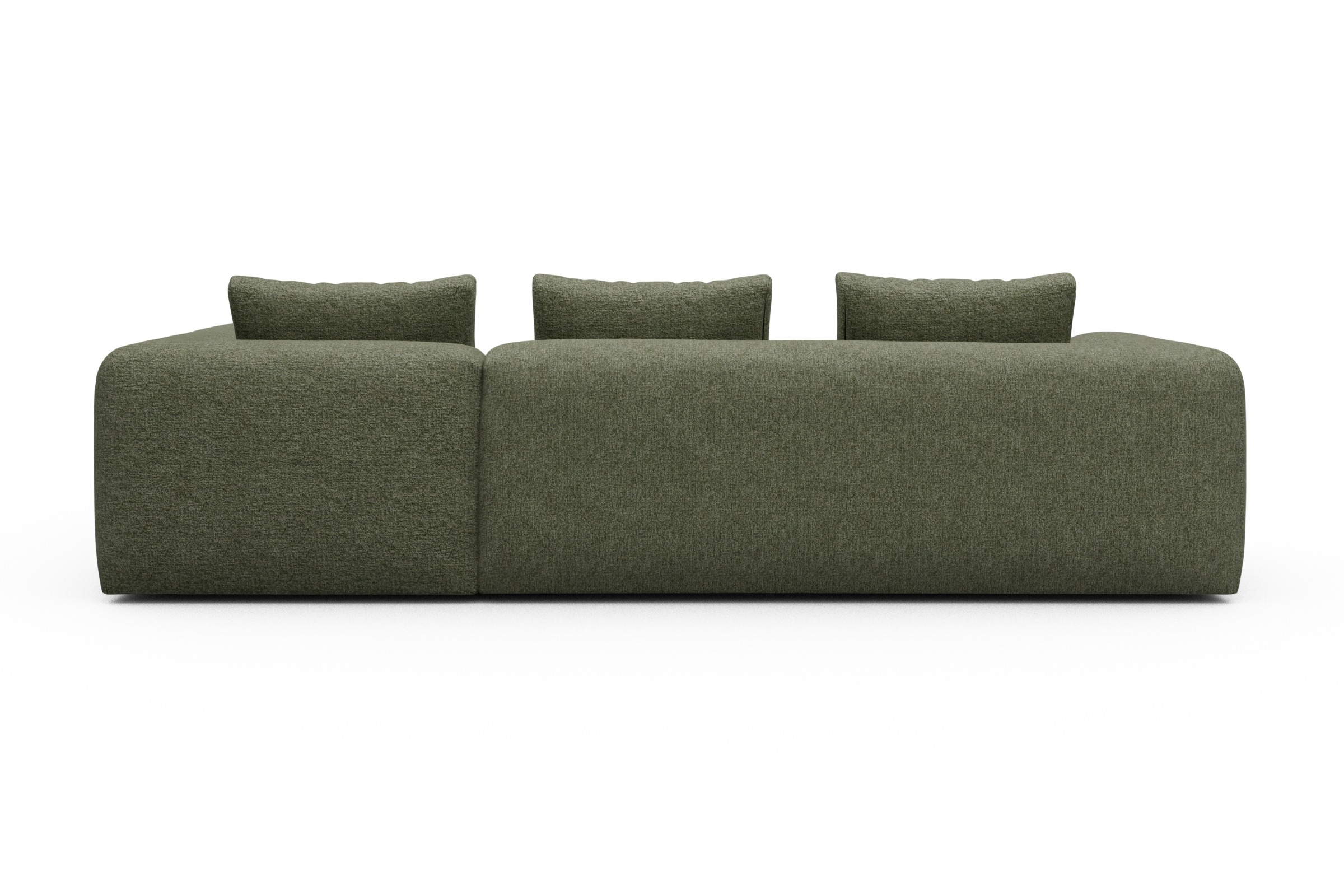 Ecksofa Fred 2x 2,5-Sitzer rechts offen Carreno-Vivid-Green