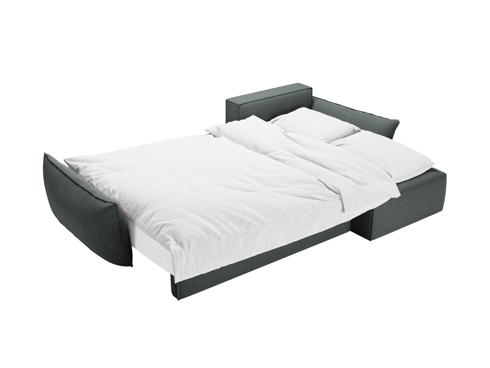 Micadoni Ecksofa Kaelle 4-Sitzer mit Schlaffunktion Rechts Chenille Königsblau