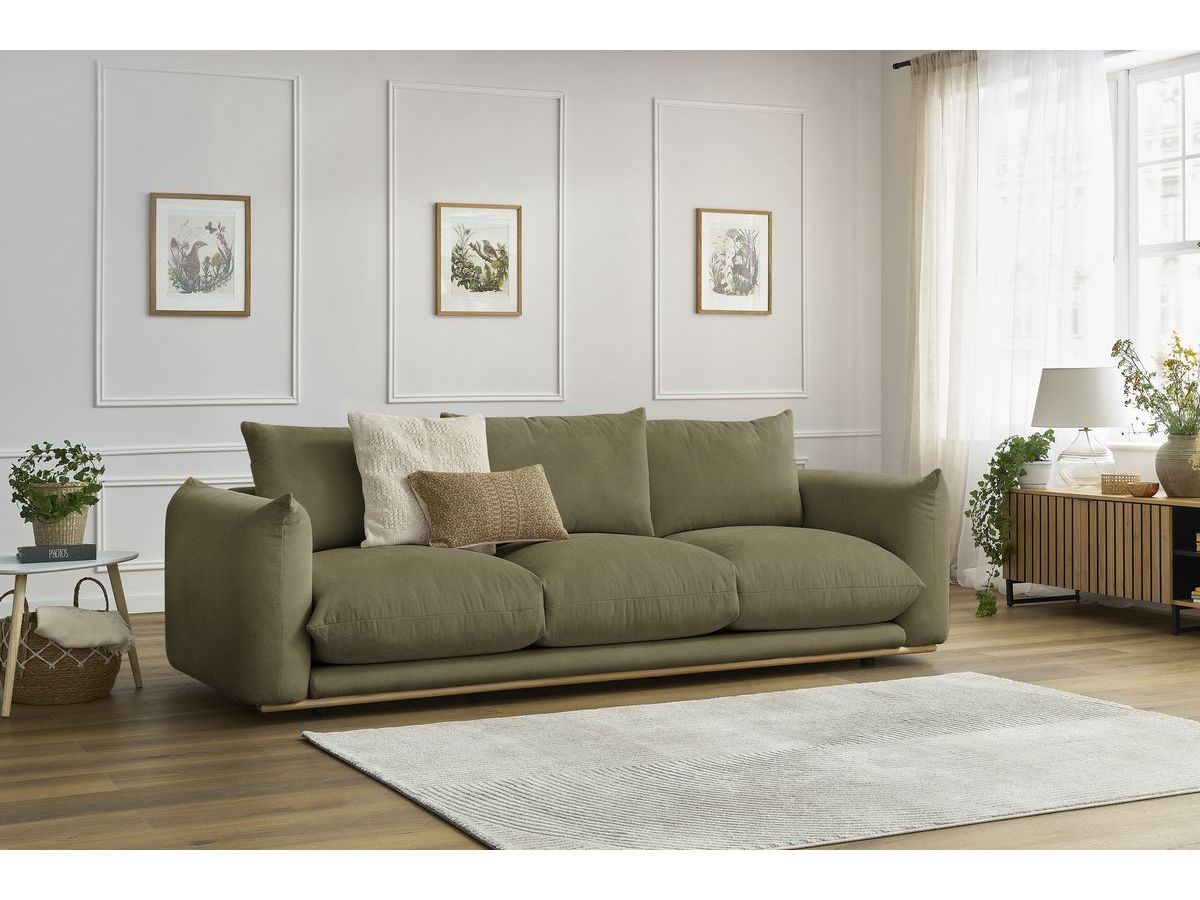 Bobochic Ernest Sofa 3-Sitzer 265 × 106 cm Stoff Grün