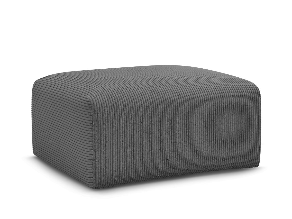 Bobochic Tina Pouf Cordsamt Dunkelgrau