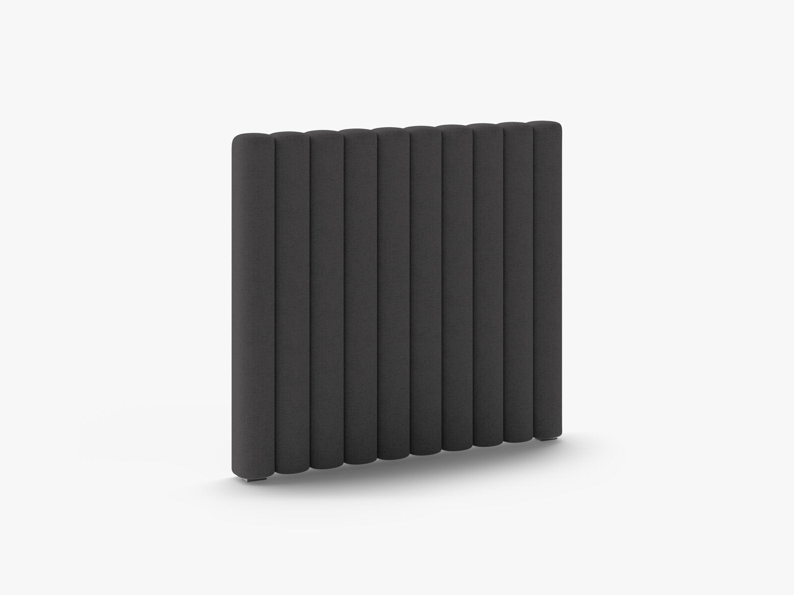 Micadoni Mistero Samtiger Kopfteil 80 cm Strukturierter Stoff Moly Anthrazit 100x95