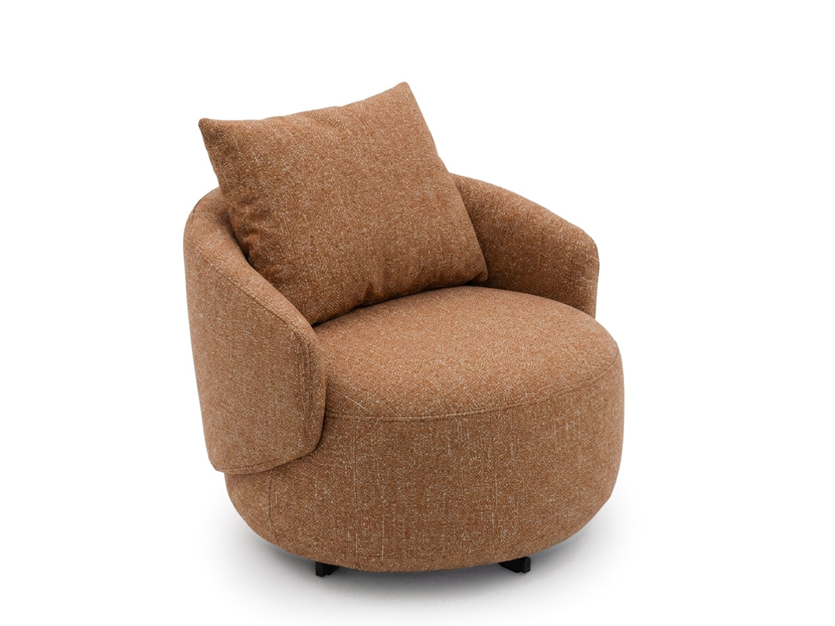 Bobochic Lexie Sessel Melange-Stoff Orange