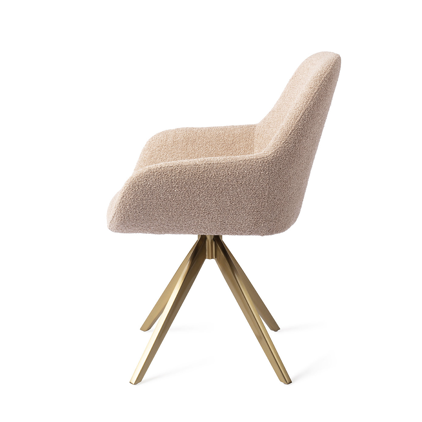 Jesper Home Esszimmerstuhl Kushi Flax Relax Turn Gold