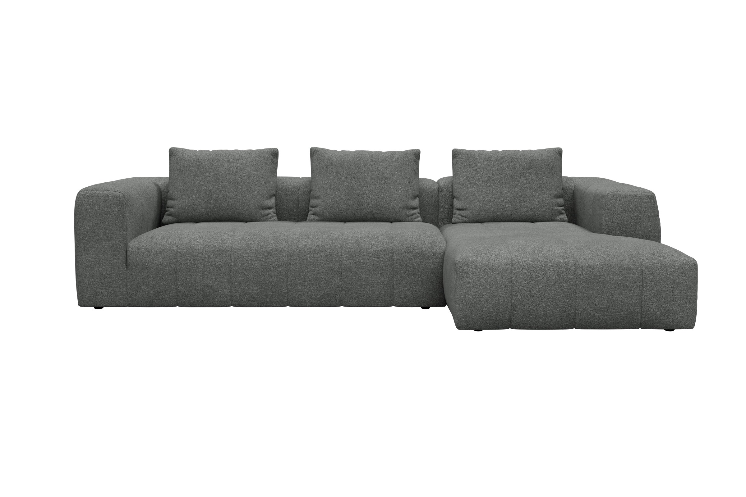 Hugo 2,5-Sitzer Armlehne links mit Chaiselongue Boucle-Ash-Grey moebelfaktor