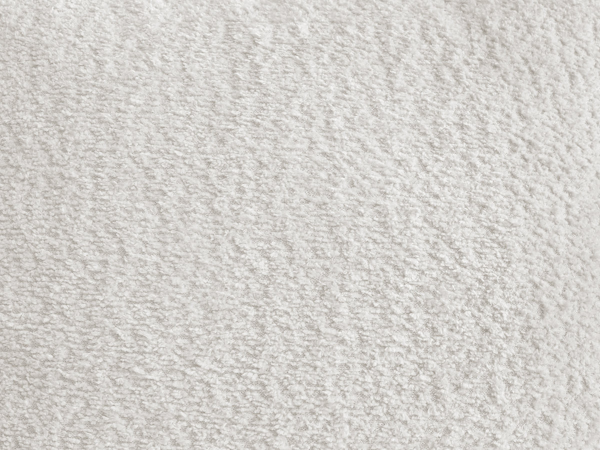 Bobochic Azra Ecksofa 262 × 178 cm Bouclé-Stoff Weiß Ecke rechts