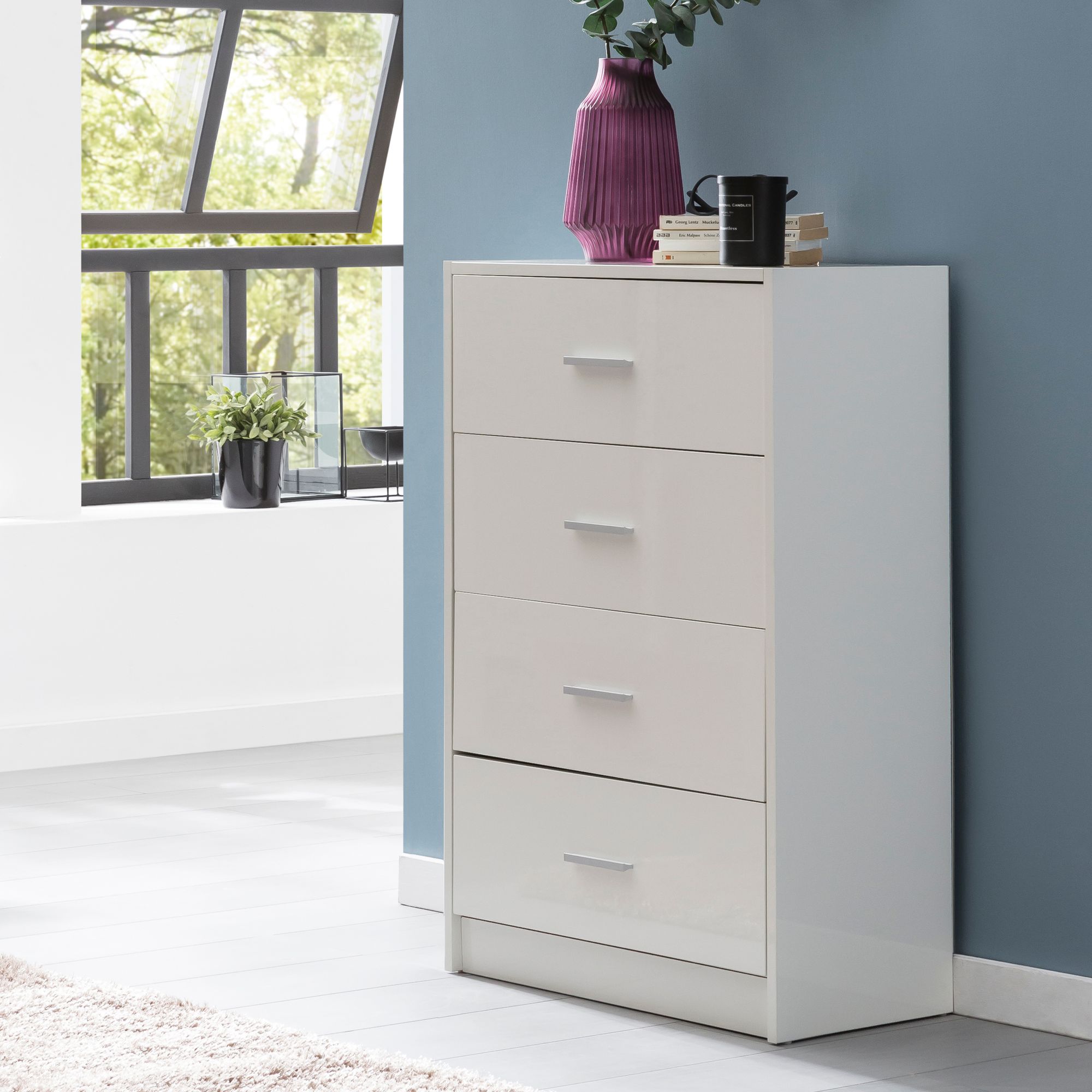 Kommode Kolind Weiß 60 × 30 × 90 cm