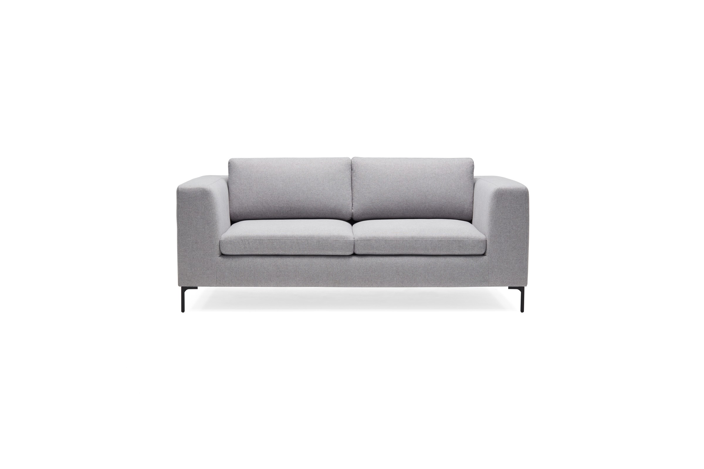 Sofa Theo 2,5-Sitzer Strukturierter Stoff Sama 336-Grey