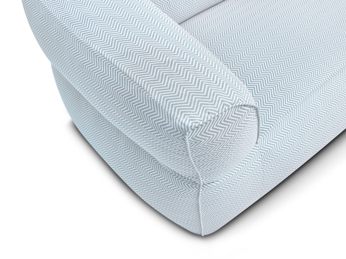 Bobochic Nour Gartensofa 3-Sitzer Stoff Hellblau