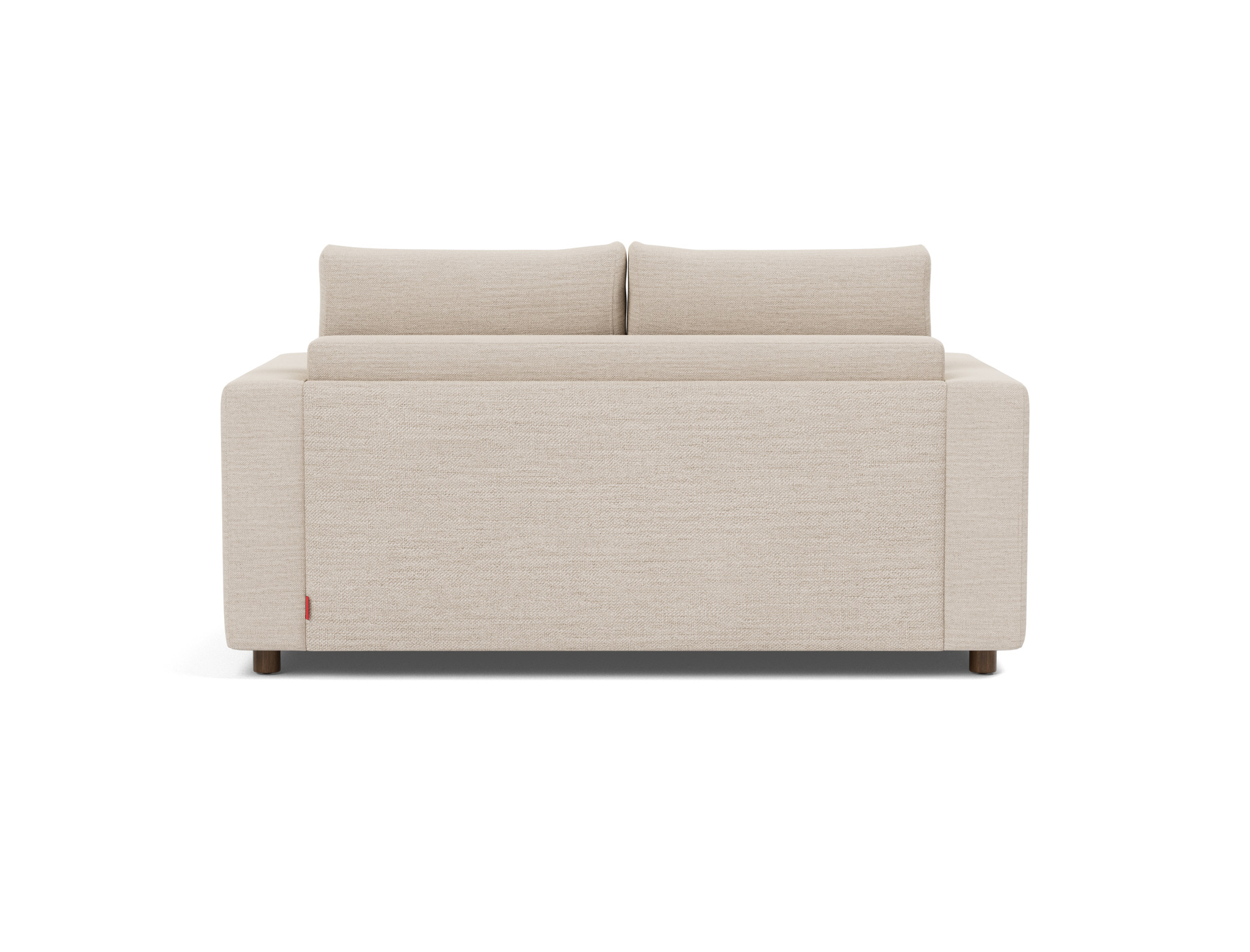 Schlafsofa Neah mit Standard-Armlehnen 140 Webstoff Blida 612-Sand-Grey