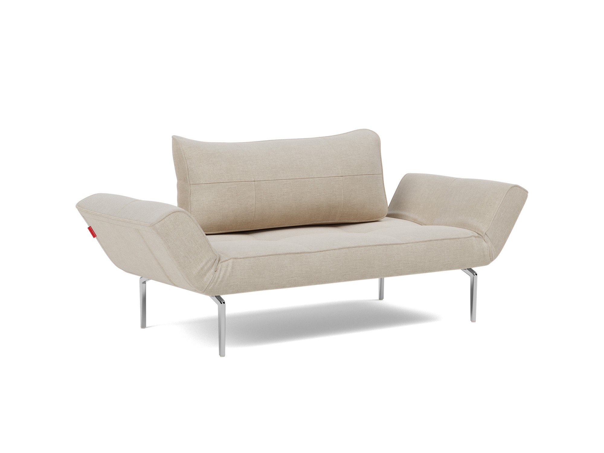 Tagesbett Zeal Flachgewebe Phobos 586-Latte Beine Straw Aluminium