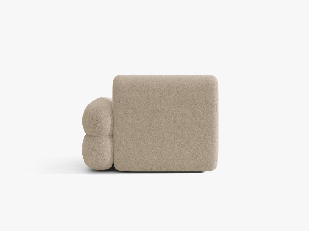 Micadoni Neo Sofamodul Rechts Boucle Baloo Beige