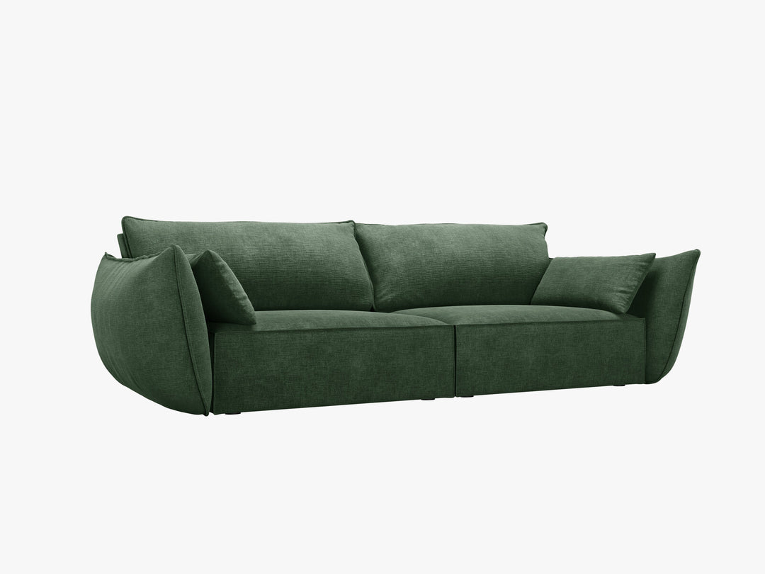 Micadoni Sofa Kaelle 3-Sitzer Chenille Over The Horizon Flaschengrün