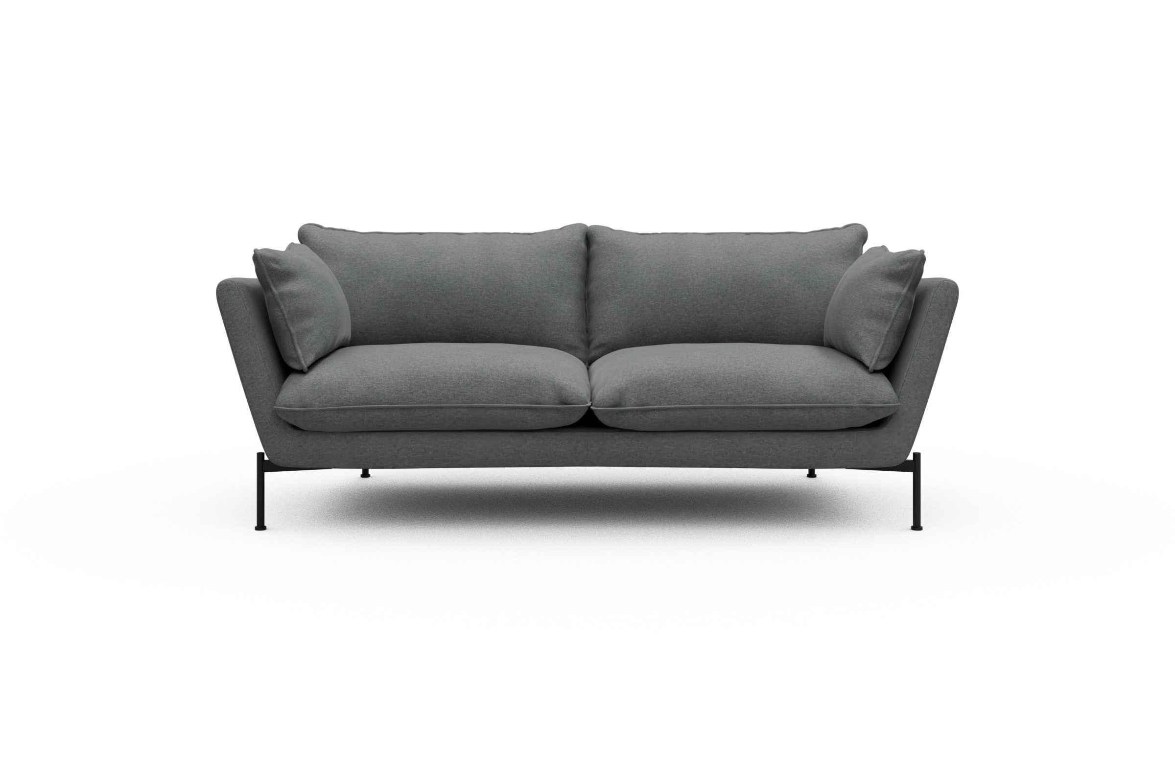 Skandi Home Sofa Anton PREMIUM 2-Sitzer Satya-Steel moebelfaktor