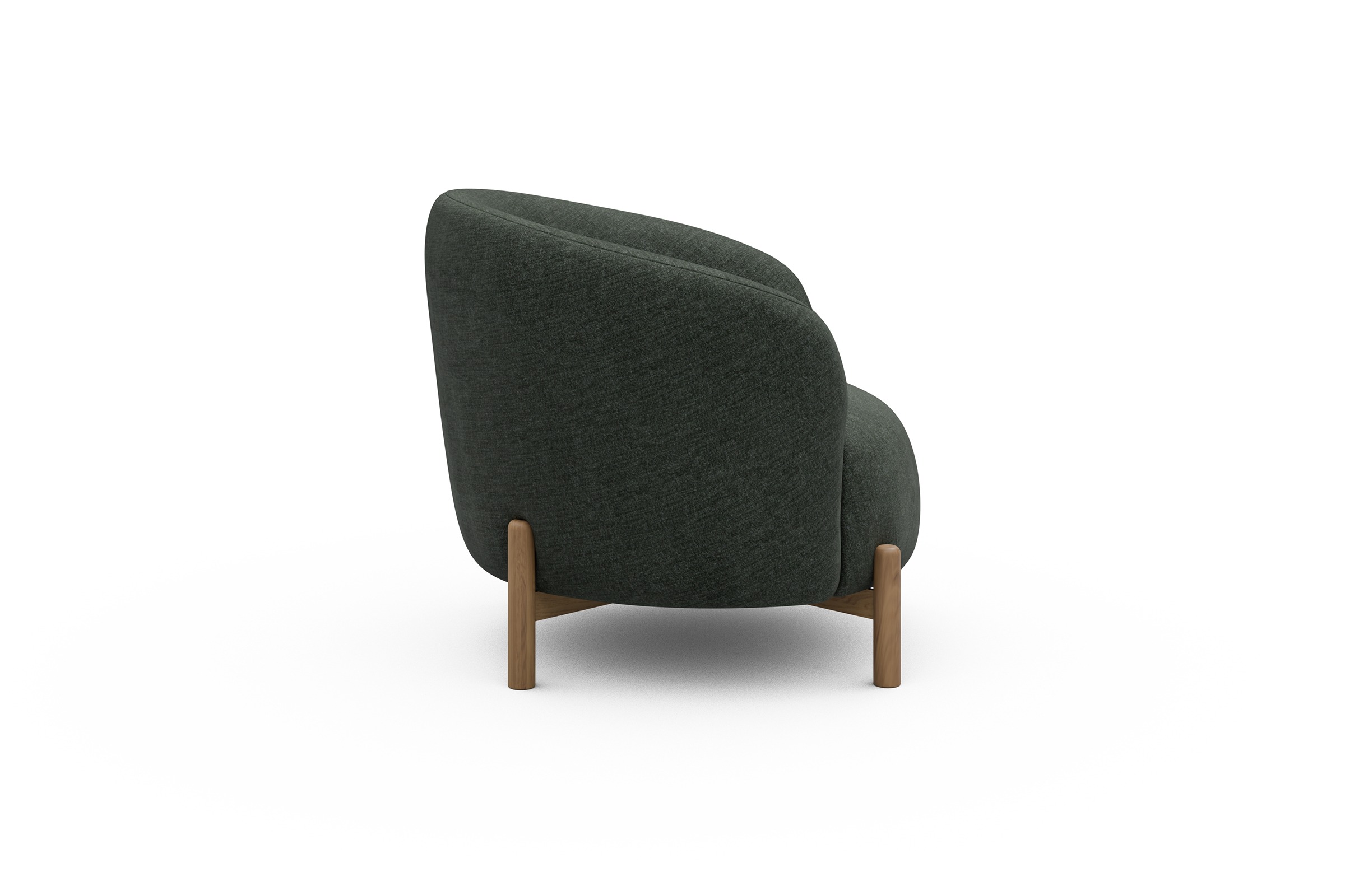 Sessel Ronda Holzbeine Eiche Natur Aivi-Pine-Green