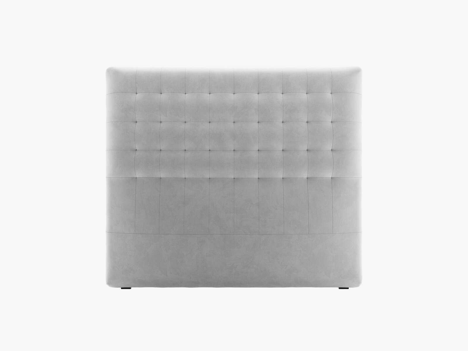 Micadoni Nova Samtiger Kopfteil 120 cm (H 120 cm) Samt Paris Hellgrau 140x120