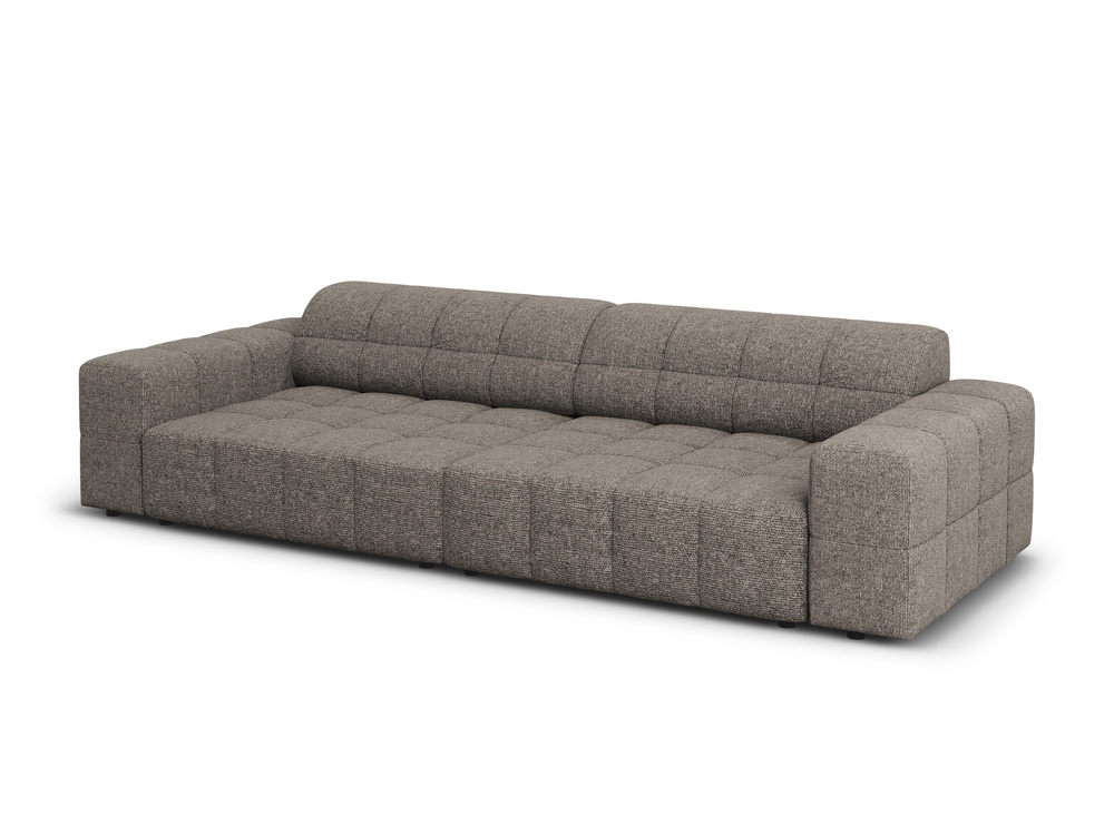 Cosmopolitan Design Sofa Chicago 4-Sitzer Chenille Haga Grau