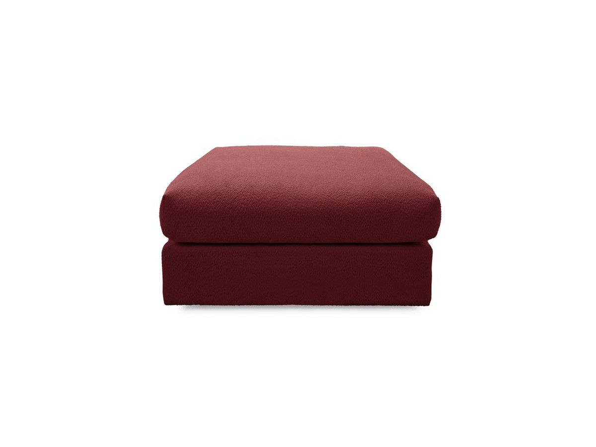 Bobochic Paris Pouf, sehr weich Bouclé-Stoff Rot