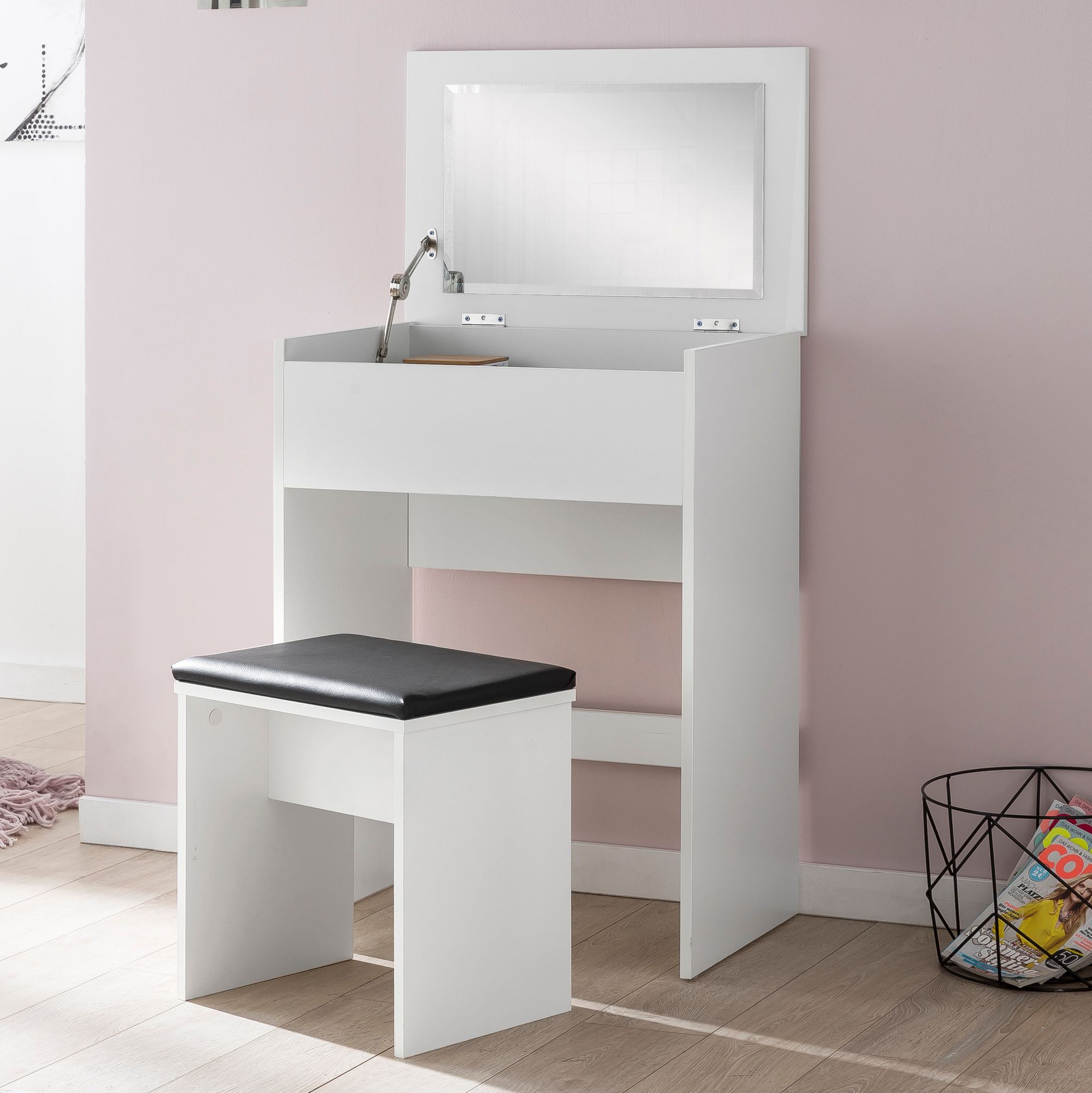 Schminktisch Hjallerup Weiß 60 × 40 × 81 cm