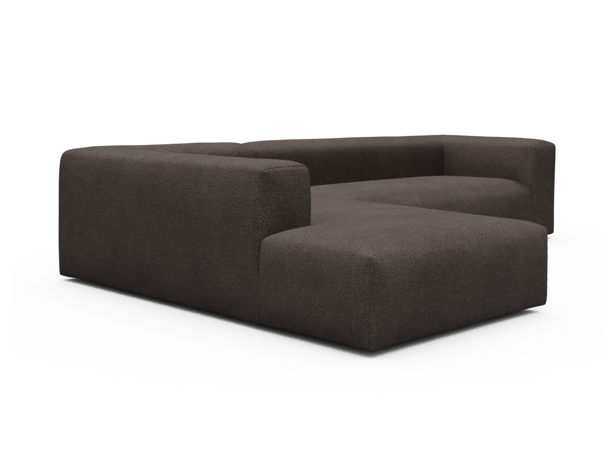 Skandi Home Ecksofa Fred Relax-Ecke links mit 2,5-Sitzer Boucle-Taupe moebelfaktor