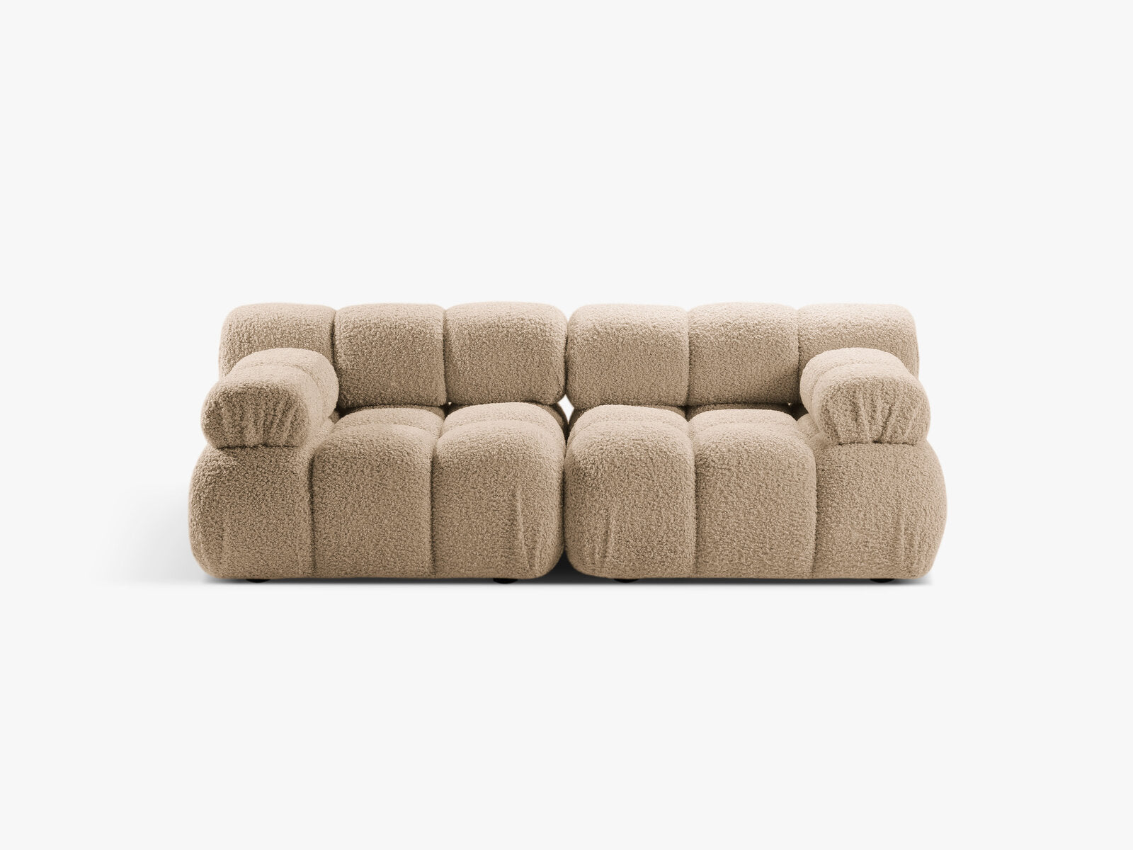 Micadoni Modulares Sofa Bellis 2-Sitzer Boucle Rolf Sand