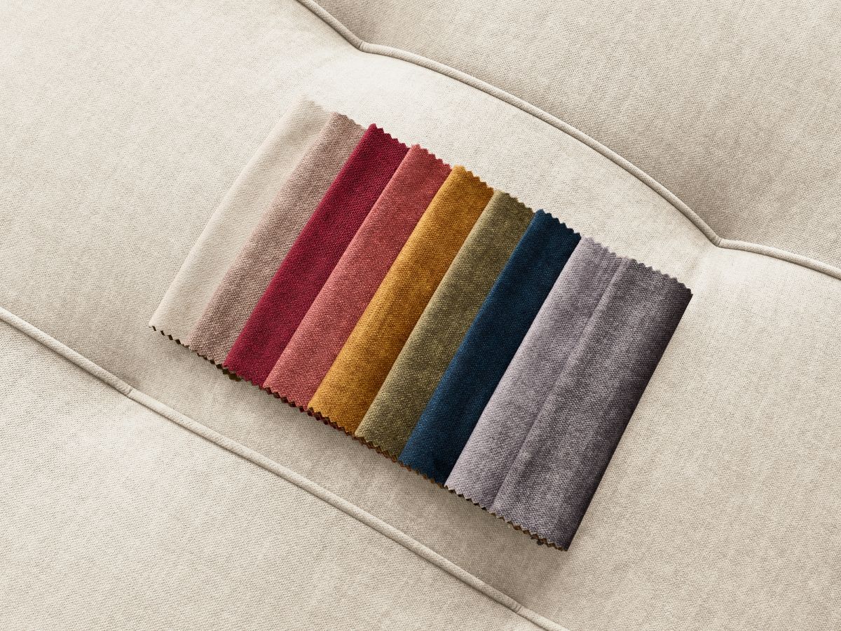 Bobochic Arsene Ecksofa mit Schlaffunktion und Bettkasten 277 × 200 cm Samt Beige Ecke rechts