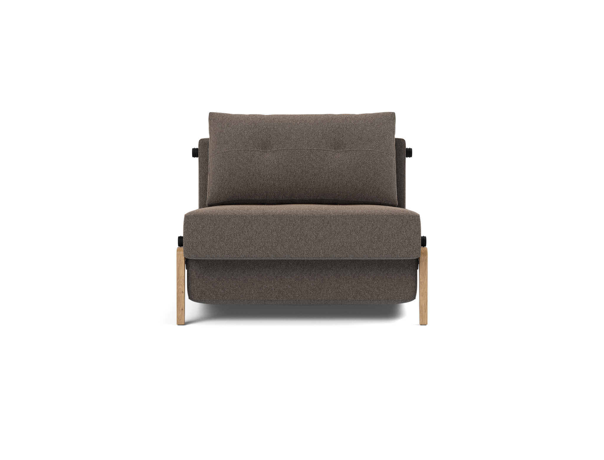 Schlafsessel Cubed 90 Boucle Skandi 530-Taupe Beine Eiche