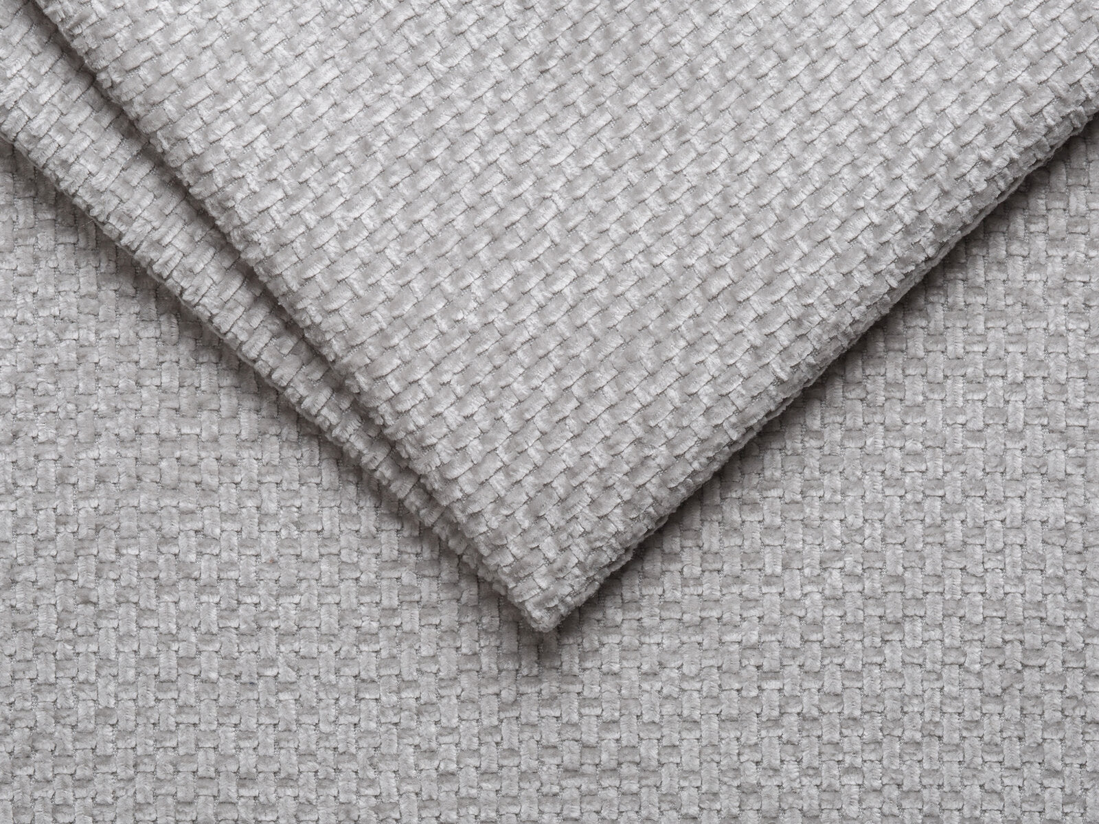 Micadoni Panorama Ecksofa Jennifer 7-Sitzer Links Chenille Eden Silber