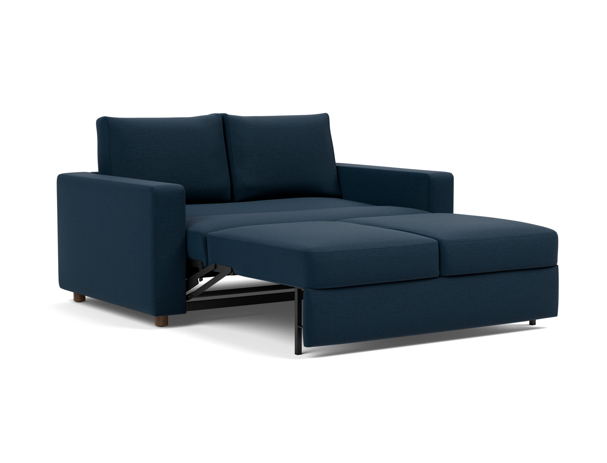 Schlafsofa Neah mit Standard-Armlehnen 140 Flachgewebe Mixed Dance 528-Blue
