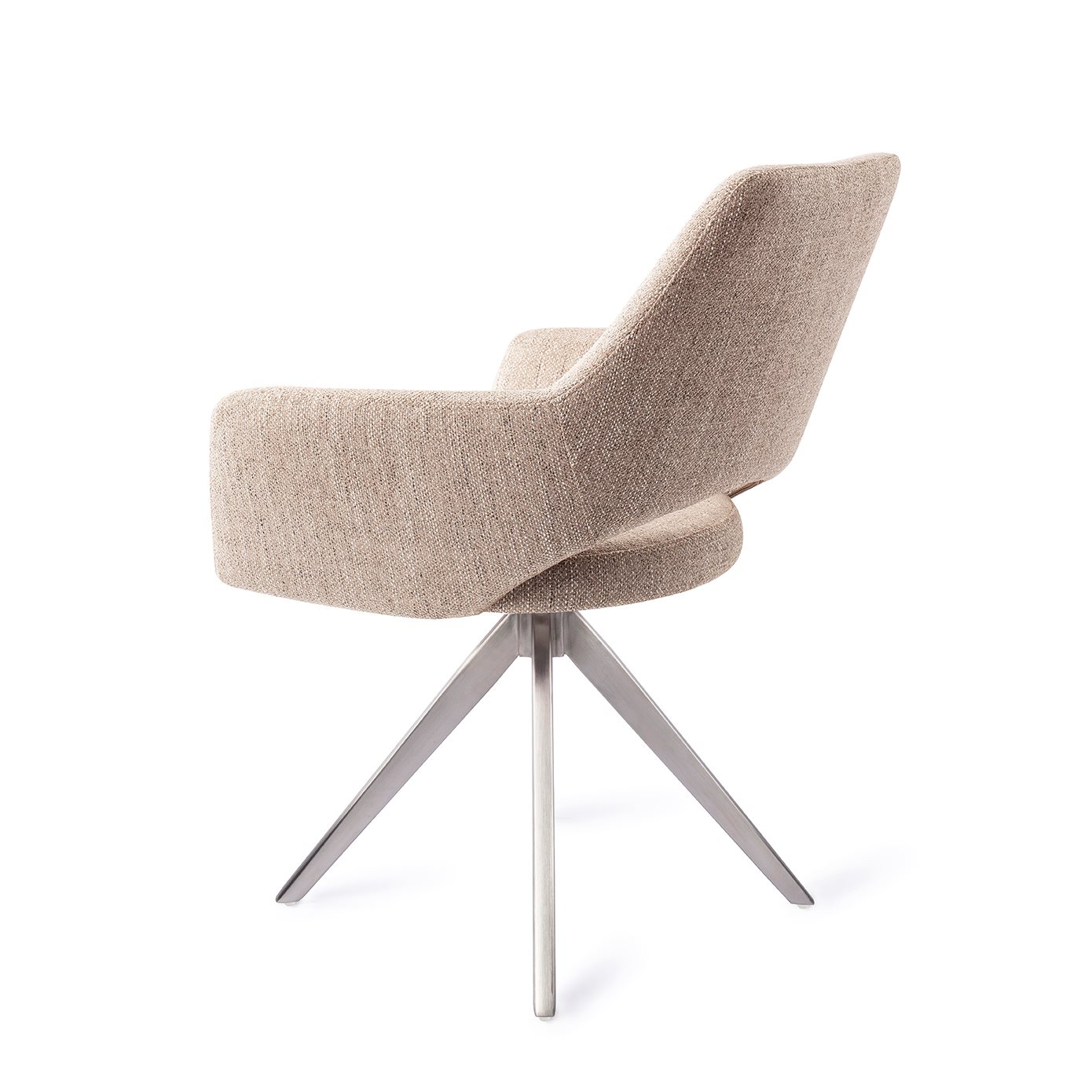 Jesper Home Esszimmerstuhl Yanai Biscuit-Beach Turn Stahl