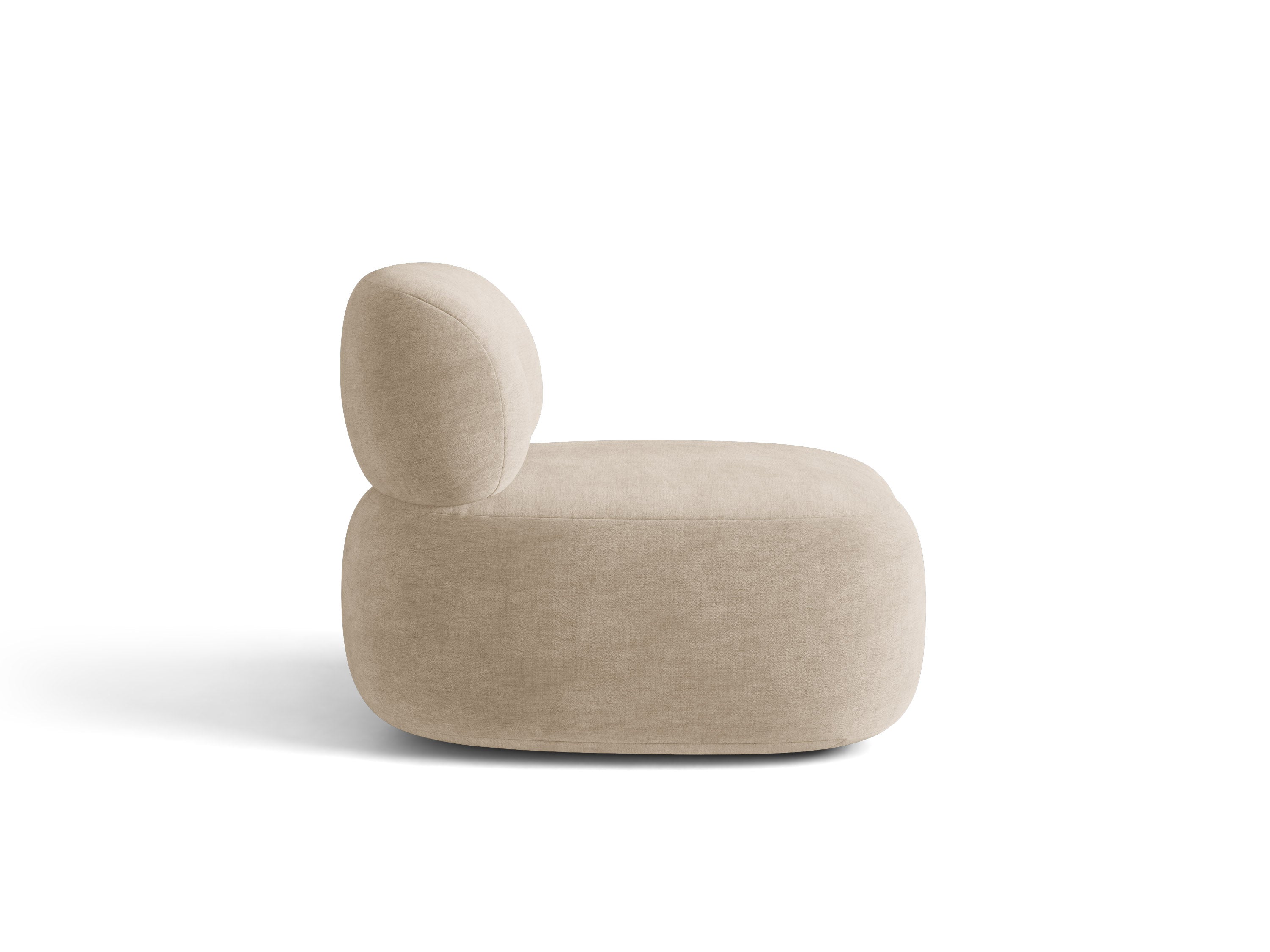 Micadoni Aura Drehbarer Sessel Chenille Golden Dunkelbeige