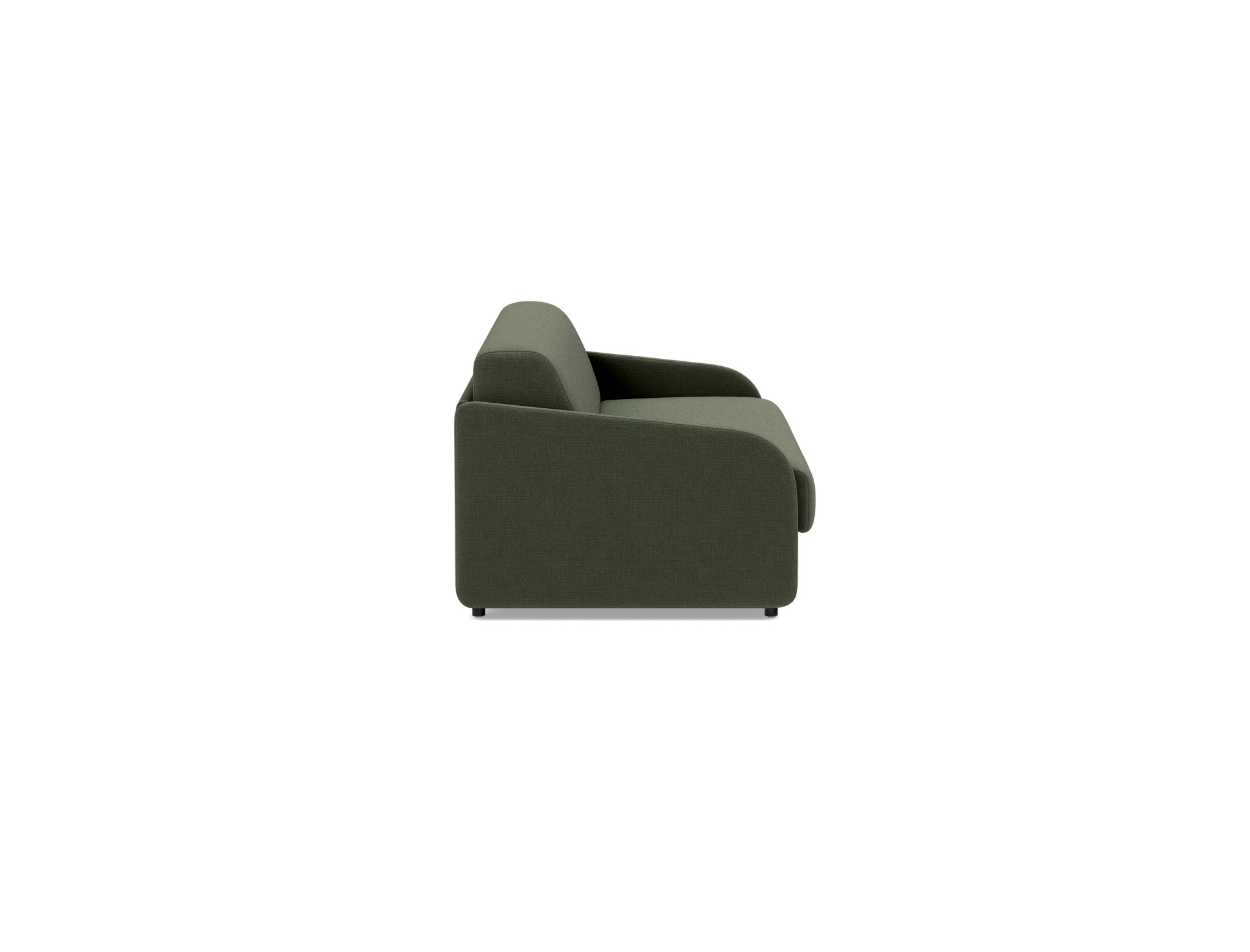 Schlafsofa Eivor mit Taschenfederkernmatratze 160 Chenille Esina 413-Olive-Green