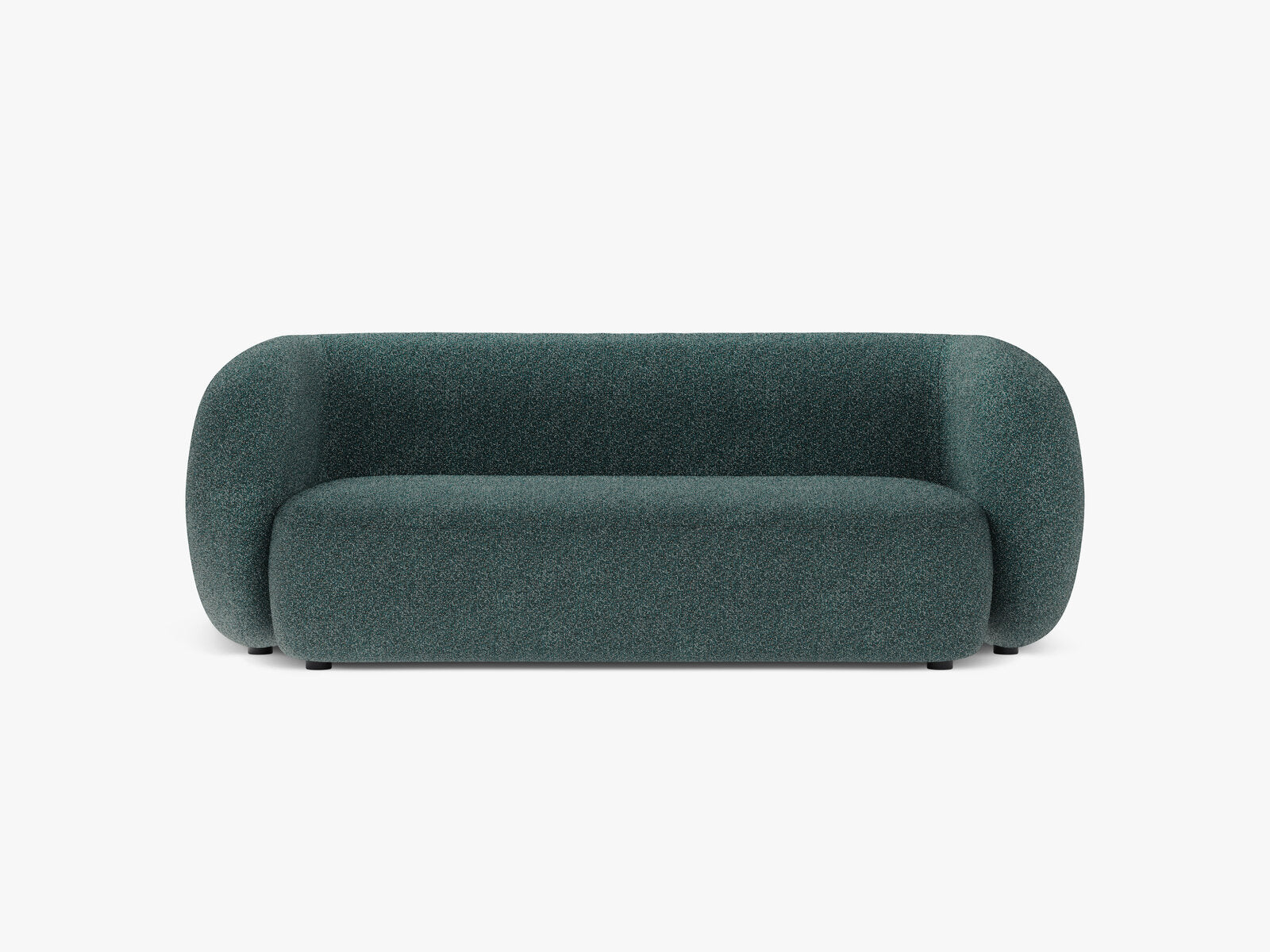 Micadoni Sofa Kate 2-Sitzer Strukturierter Stoff Puente Grün Blau Melange