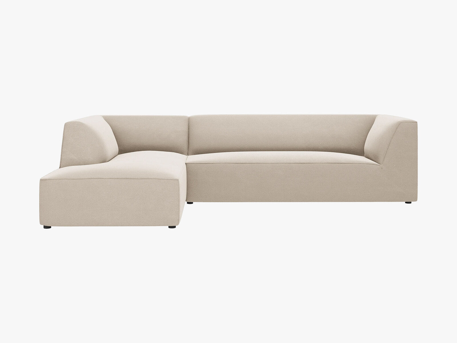 Micadoni 4-Sitzer Modular Sofa Ruby Links Samt Salvador Beige