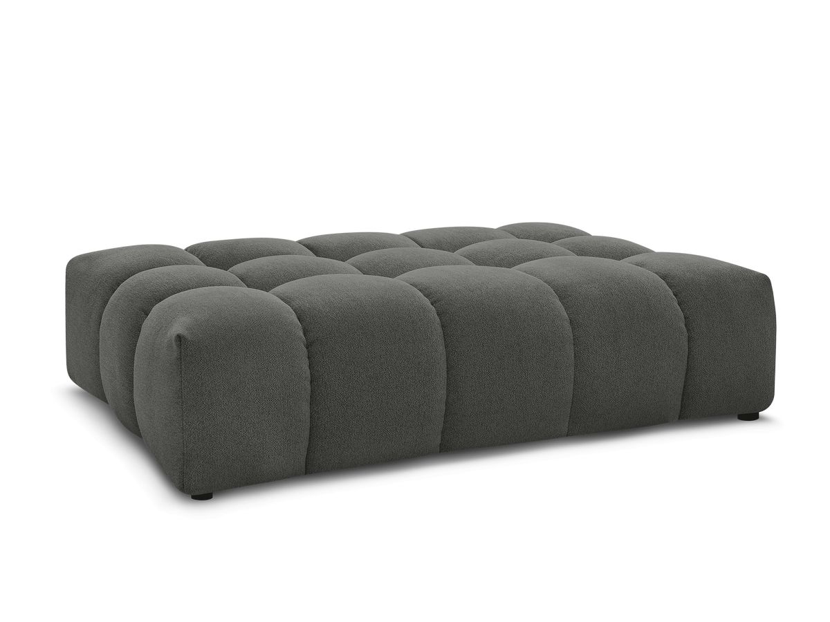Bobochic Everest Pouf 166 × 100 cm Melange-Stoff Dunkelgrau
