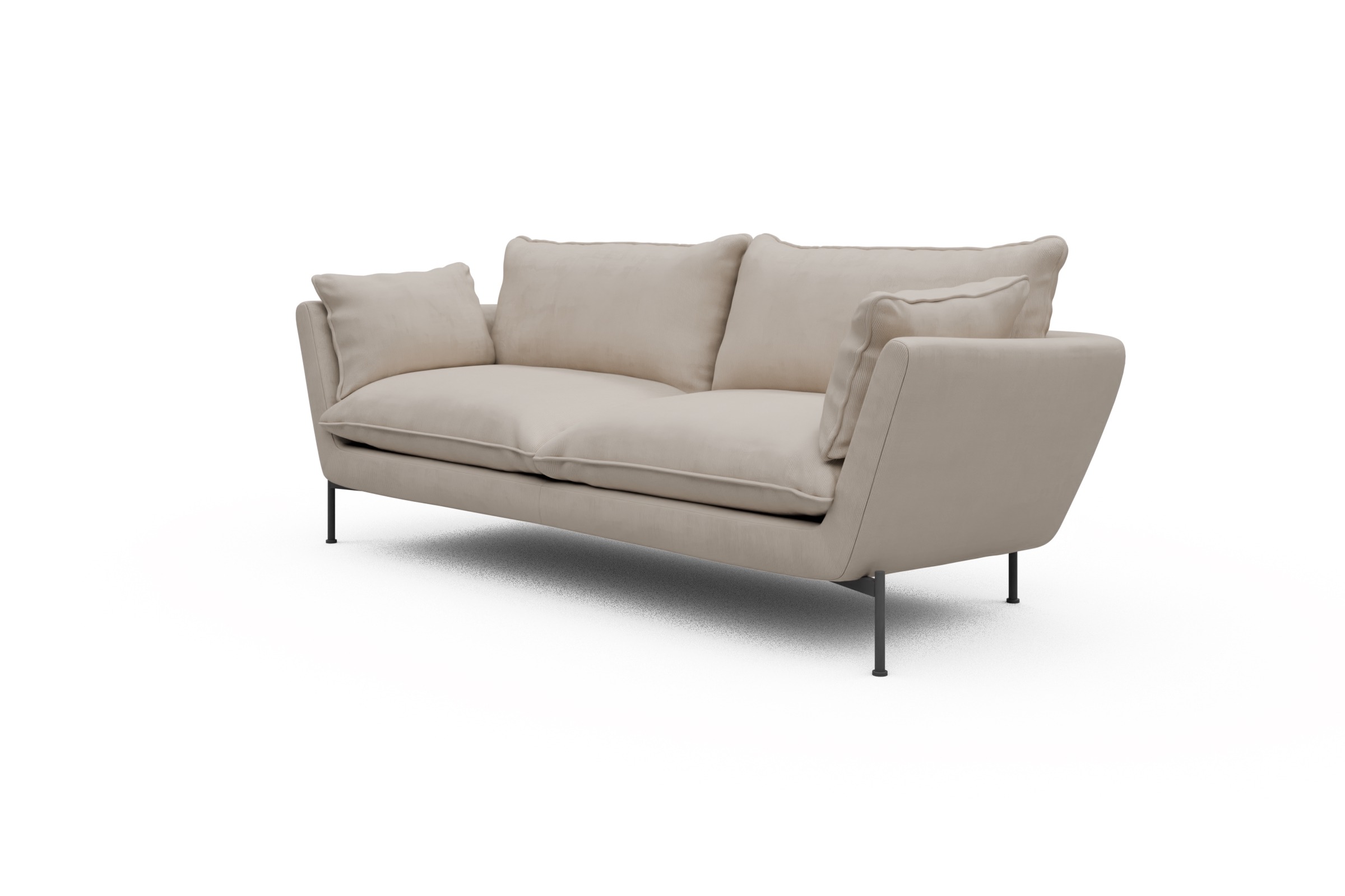 Sofa Anton PREMIUM 3-Sitzer Cordufine-Off-White
