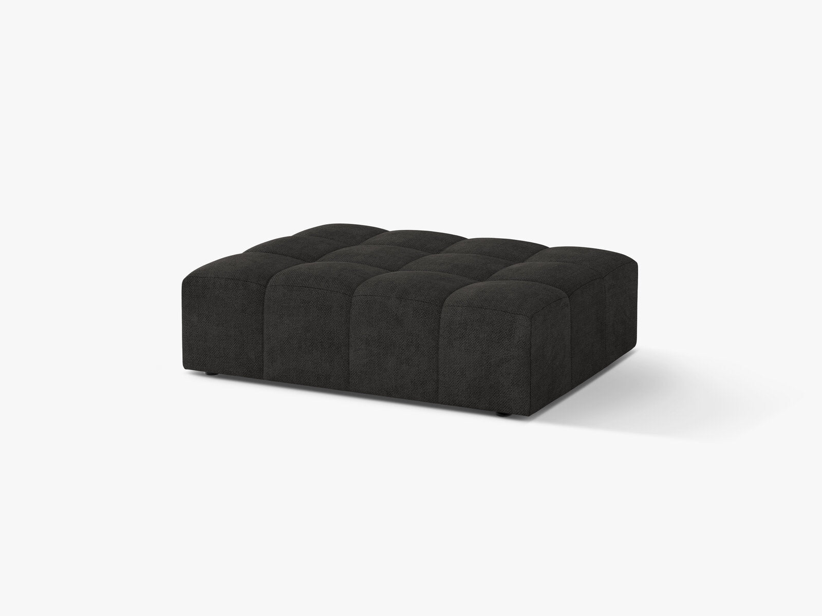 Micadoni Hocker Jennifer 1-Sitzer Chenille Eden Dunkelgrau