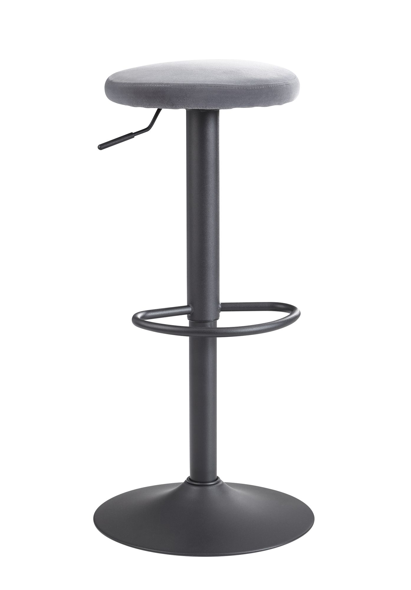 Barhocker Kaldbak Samt Grau 40 × 40 × 79 cm