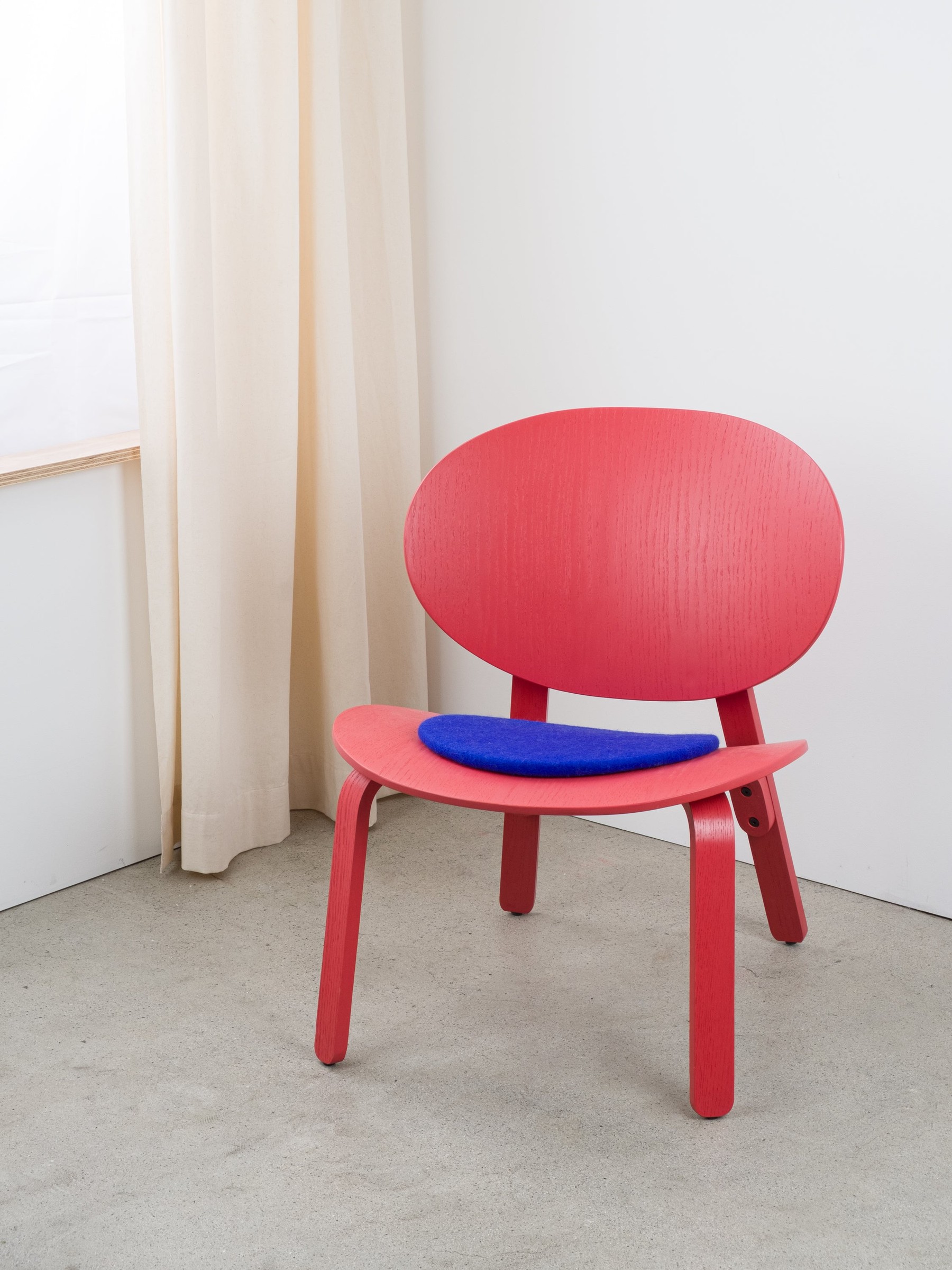 myfelt Isa Filz-Sitzauflage Royalblau Ø 36 cm