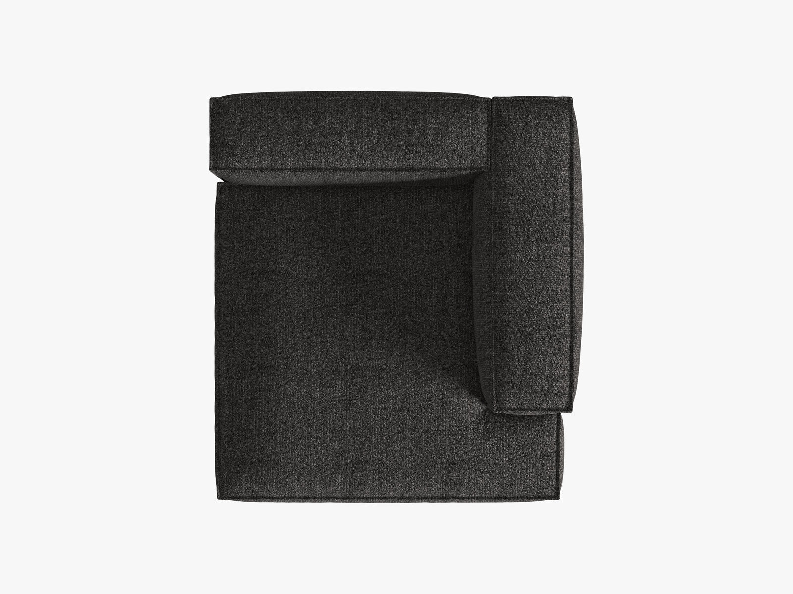 Micadoni Recamiere Nuria 1-Sitzer Rechts Boucle Anthrazit
