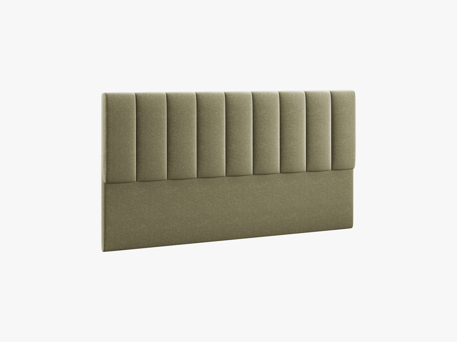 Micadoni Marl Samtiger Kopfteil 140 cm (H 95 cm) Chenille Eden Grün 160x95