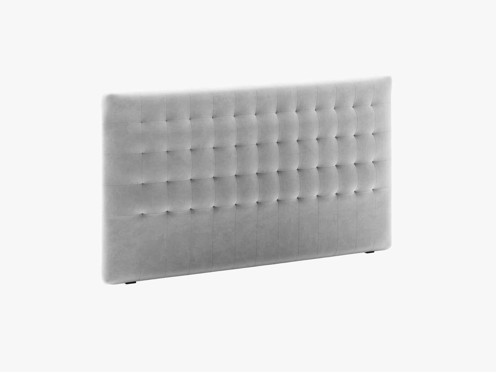 Micadoni Nova Samtiger Kopfteil 120 cm (H 95 cm) Samt Paris Hellgrau 180x95