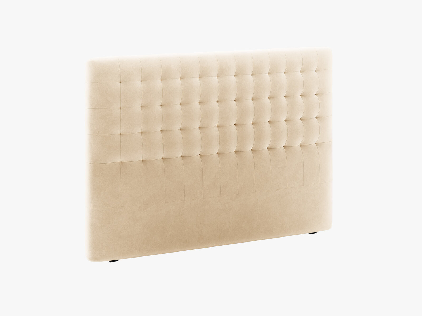 Micadoni Nova Samtiger Kopfteil 120 cm (H 120 cm) Samt Paris Nude 180x120